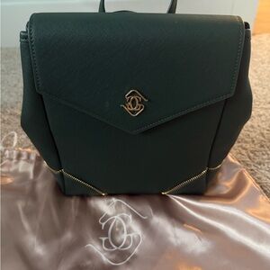 Chic Dark Green Convertible purse/backpack